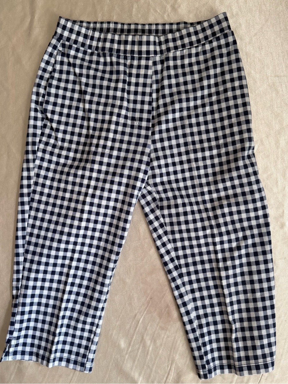 Susan Graver Weekend Regular Printed Premium Stretch Pedal Pushers XS a593373